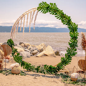 ATFL large palm leaves ideal for baby shower luau decorations.