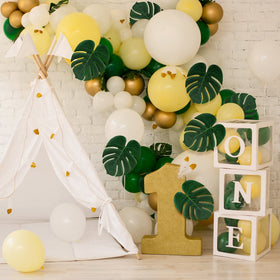 ATFL palm leaves for classroom or party decor with dinosaur vibes.