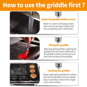 Atgestore versatile griddle supports searing, sautéing, and more on one surface