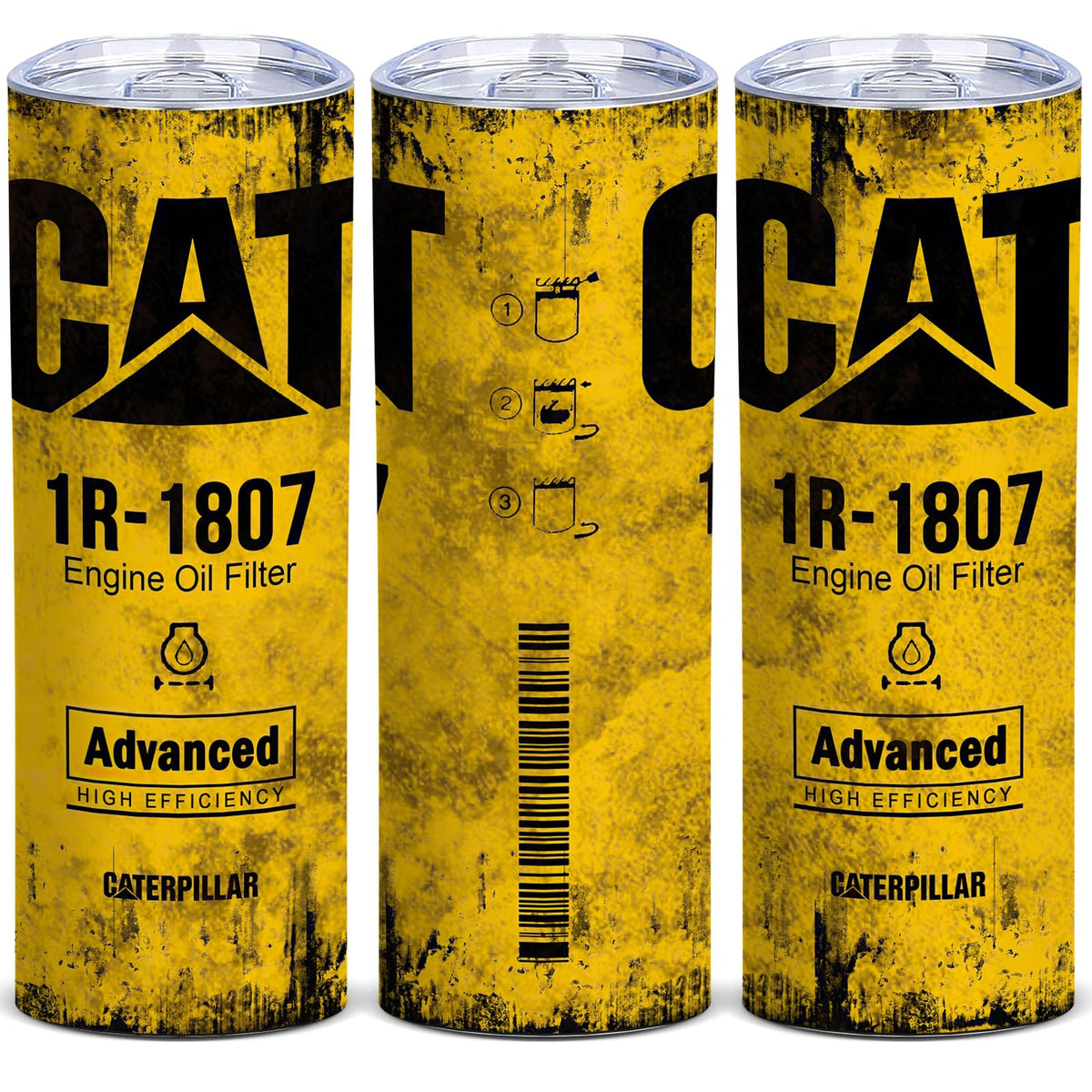 ATHAND Alfaro Yellow CAT tumbler with lid for leak-free on-the-go coffee.