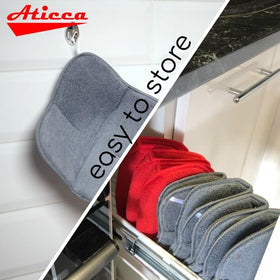 Aticca bowl cozy holder non-slip bottom reduces spills and slips.