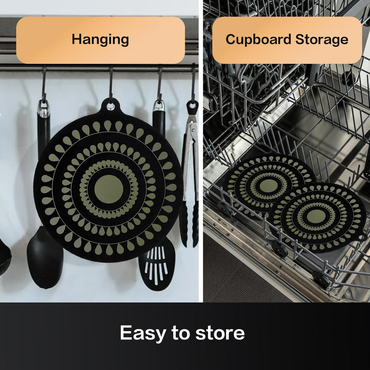Atlmainx 2-pack multipurpose mat doubles as bake and table protector