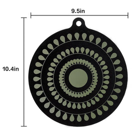 Atlmainx 9.5 inch induction mat fits induction cooktops for versatile use