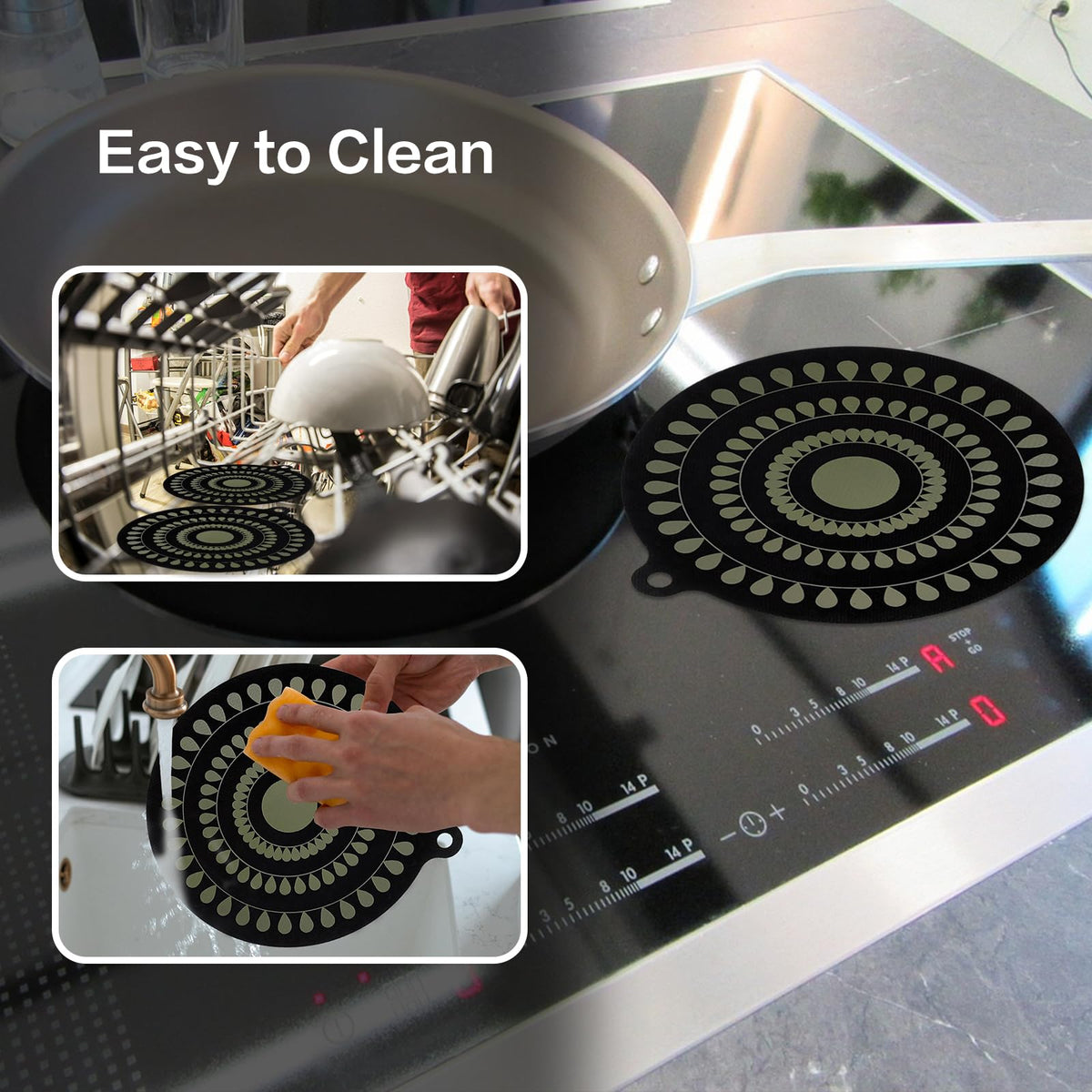 Atlmainx dishwasher safe induction mat after meals