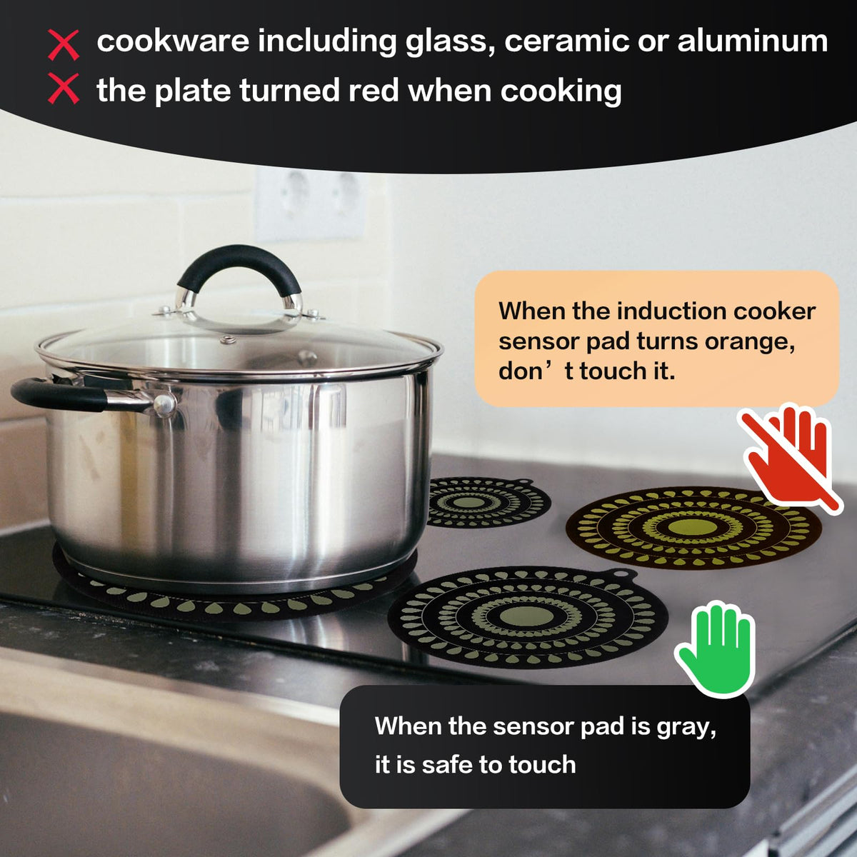 Atlmainx non slip mat keeps pots steady during cooking