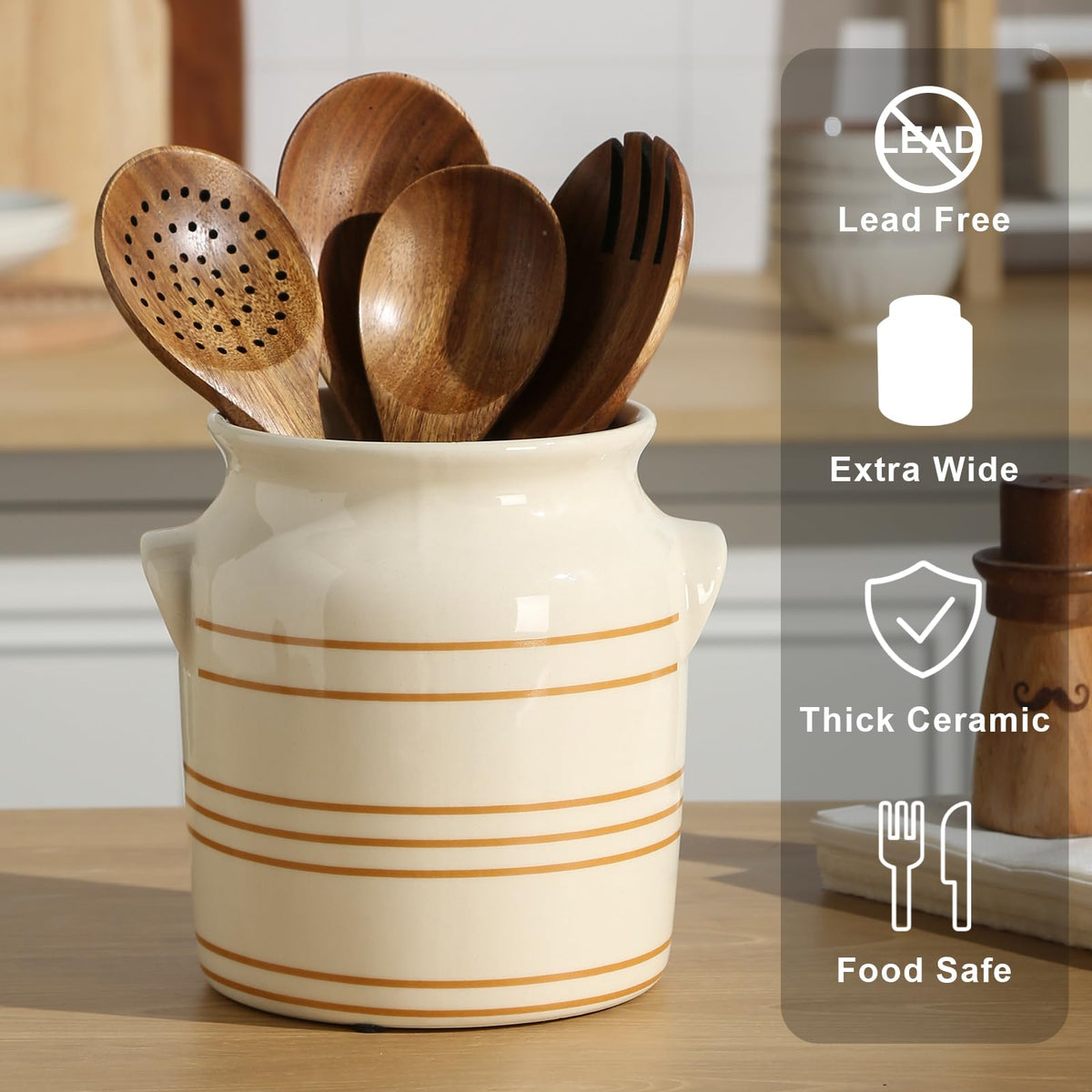 ATLZBLTCI durable ceramic resists chipping, keeping counters neat and stylish
