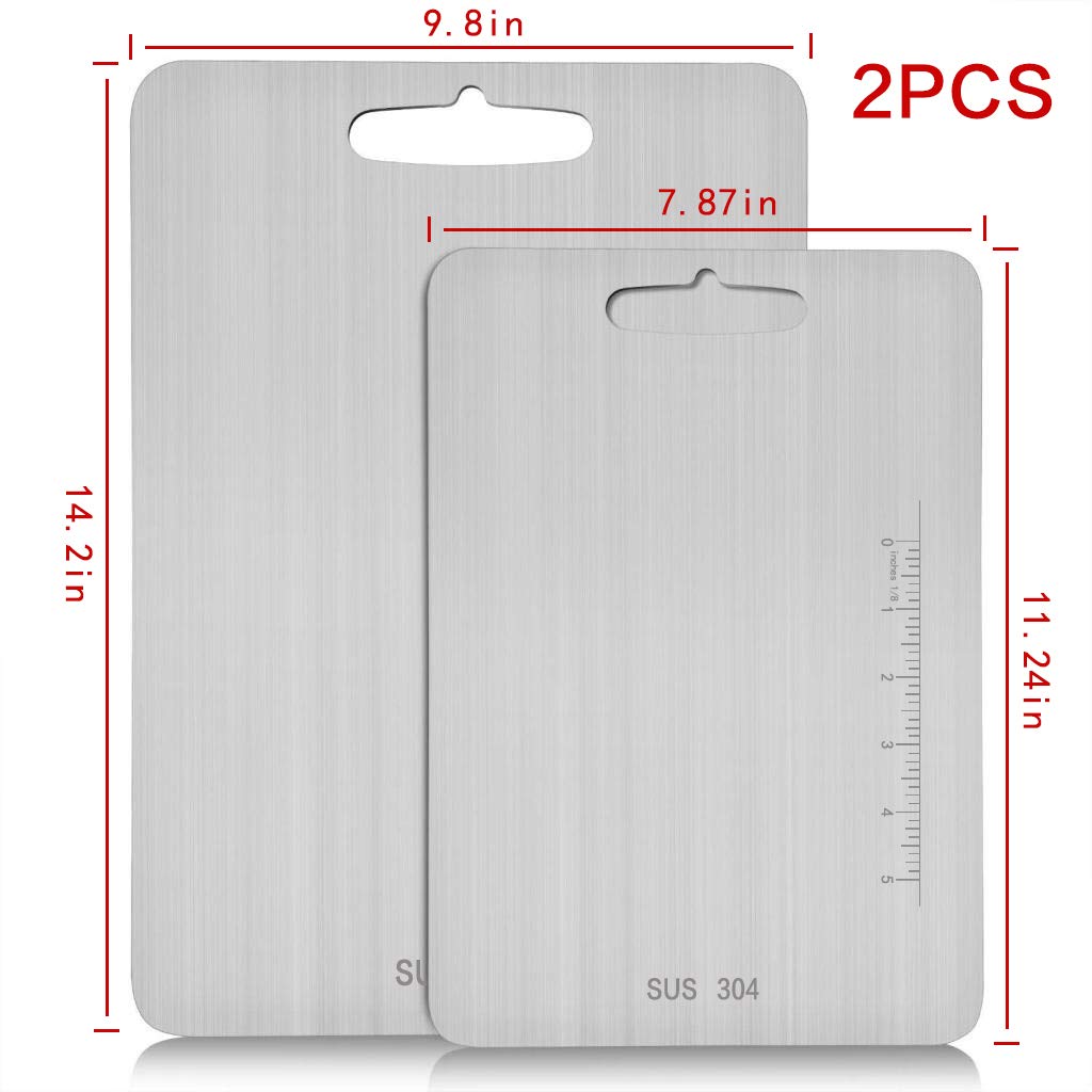 Atmama cutting board with measurement marks for precise portioning.