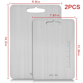 Atmama cutting board with measurement marks for precise portioning.