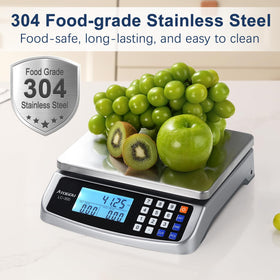 Atogou 66lb scale with 50 kg capacity suitable for vegetables and meat.