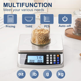 Atogou 66lb scale features unit conversions for common measurement types.