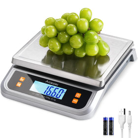 Atogou LC200 66lb scale in full view for precise ingredient weighing.