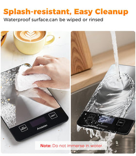 Atogou Food Scale 33lb capacity handles larger ingredients with ease.