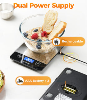 Atogou Food Scale anti-slip feet keep it steady during use.