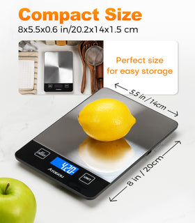 Atogou Food Scale tare function with one-tap zeroing for net weight accuracy.