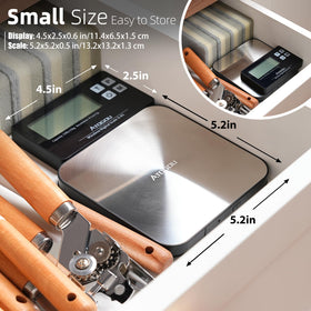 Atogou multi-unit tare function supports versatile measurement options.