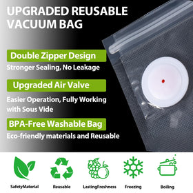 Atosun meal prep vacuum storage bags ideal for bulk portions