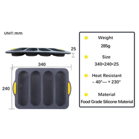 atrccs breathable design bread pan helps even heat distribution
