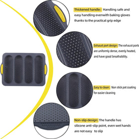 atrccs multi-use bread pan ideal for loaves or buns