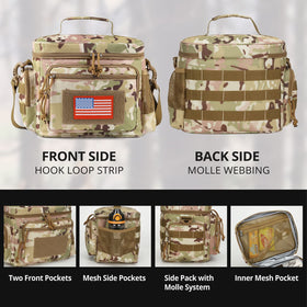 ATRIPACK lunch box with adjustable shoulder strap for versatile carrying.
