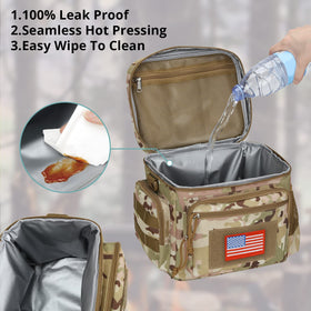 ATRIPACK lunch box durable zippers ensure smooth access during commutes.