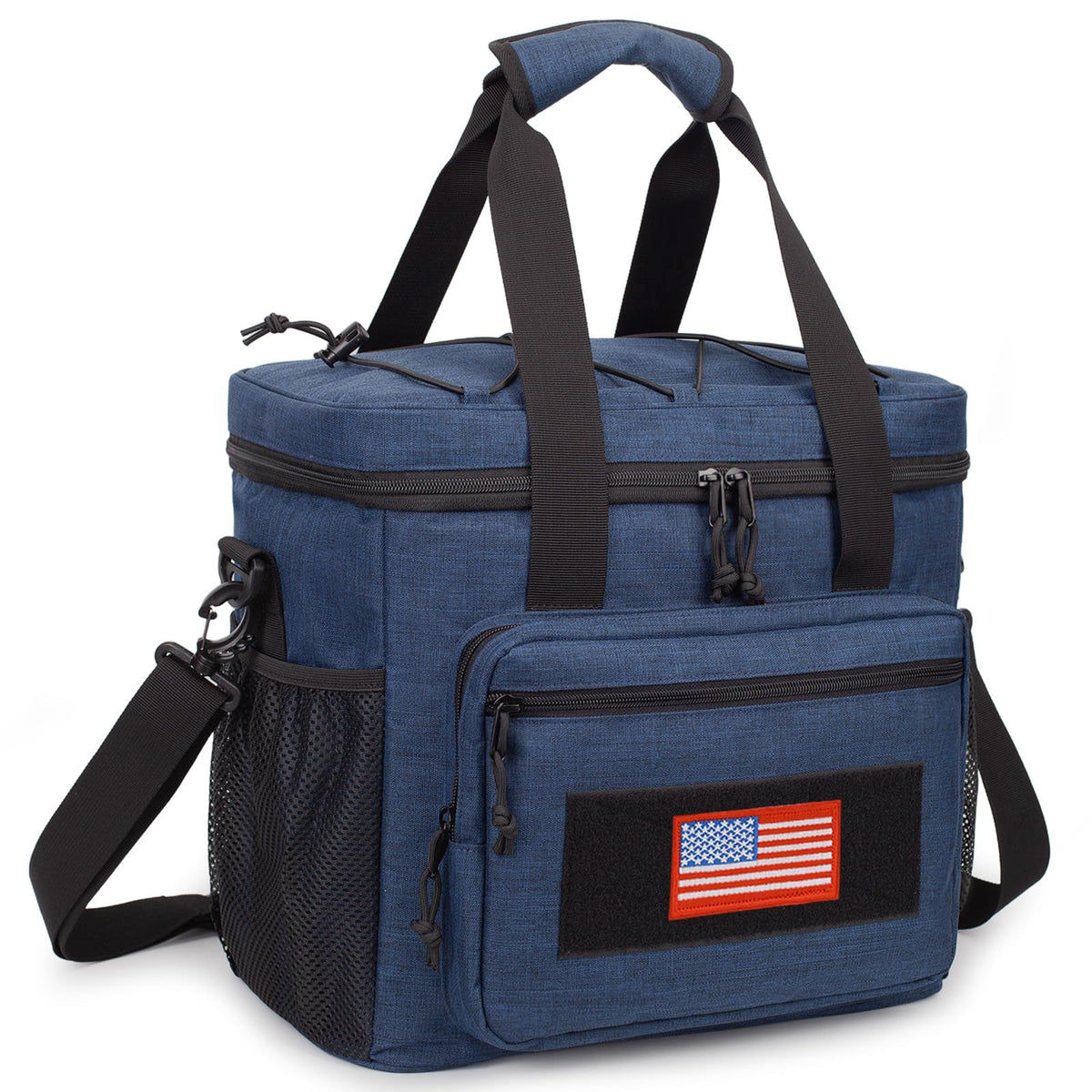 ATRIPACK lunch box front pockets show organized meal storage.