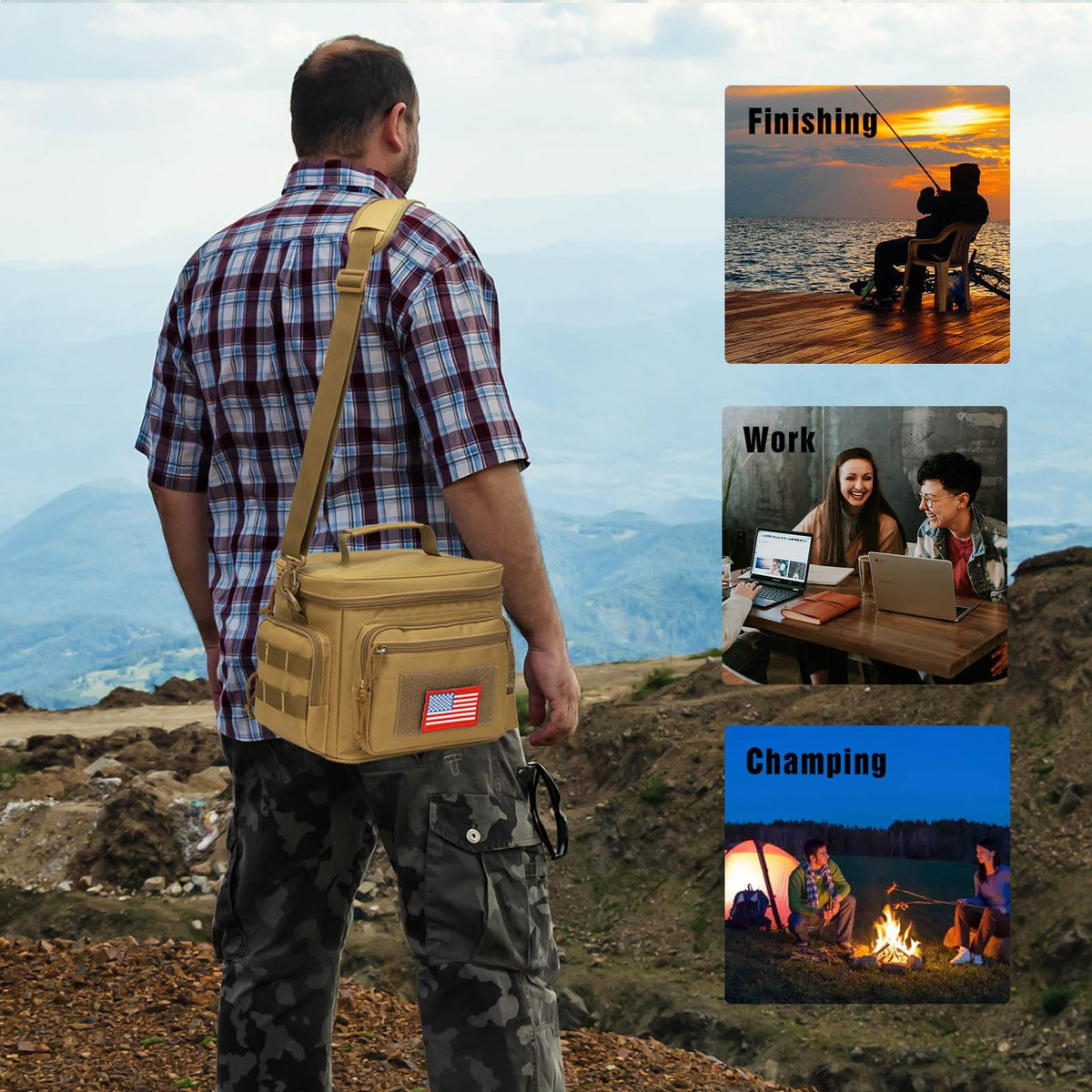 ATRIPACK insulation layers detail keeps food warm or cool for hours.
