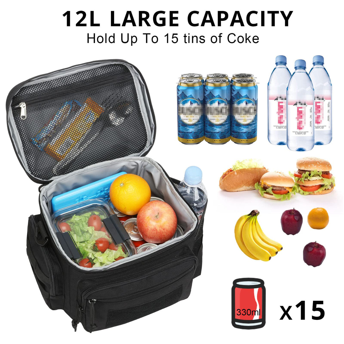 ATRIPACK lunch box insulation layer illustrates 7–8 hour temperature preservation.