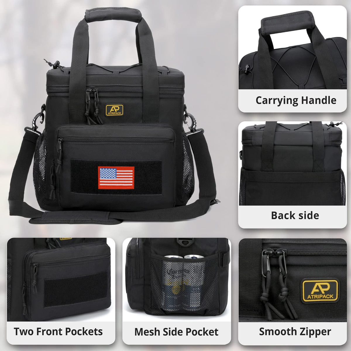 ATRIPACK lunch box 22L capacity fits bottles sandwiches and fruit