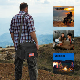ATRIPACK lunch box MOLLE webbing detail demonstrates attachment options for pouches.