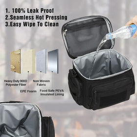 ATRIPACK lunch box patch area lets you customize with patches.