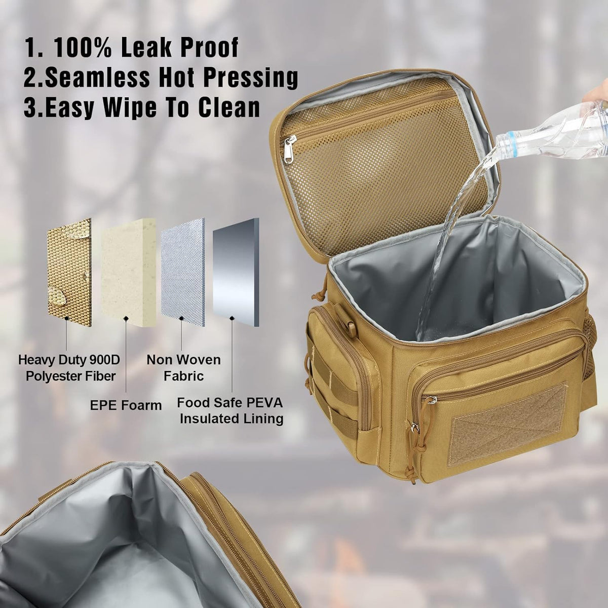 ATRIPACK adjustable shoulder strap enables comfortable all-day carrying.