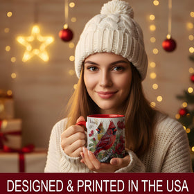 ATSAKA Cardinal mug comfortable grip on curved handle for easy use