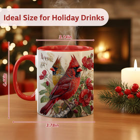 ATSAKA Cardinal mug microwave-safe ceramic for quick warmth