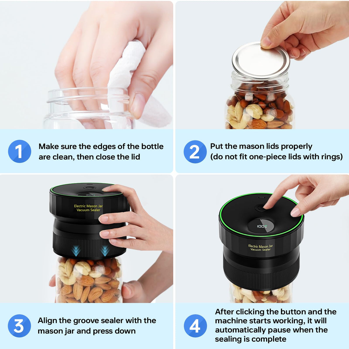 Attikbiz bottle opener included for easy lid removal.