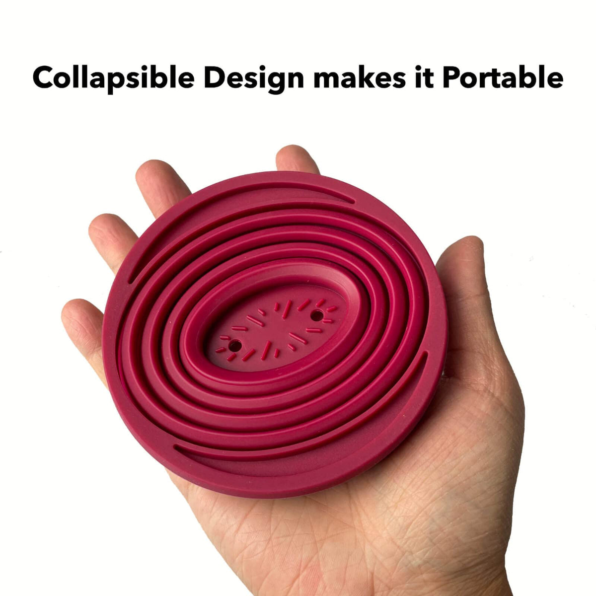 Attsky collapsible dripper folded compact, saving space in your camping kit.