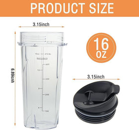 Atuwebo 16oz cup compatible with Ninja BL770 for single-serve blends