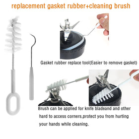 Atuwebo cleaning brush assists reaching tight corners during cleaning.
