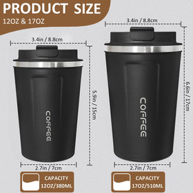 ATZNZIK 17oz insulated stainless steel cup on a counter