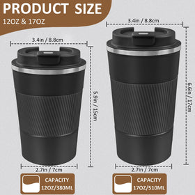 ATZNZIK 17oz stainless steel mug with lid keeps drinks hot or cold on the go.