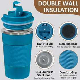 ATZNZIK 17oz insulated mug for larger beverages and extended warmth