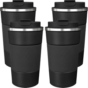 ATZNZIK 4-pack insulated mugs for busy mornings and on-the-go sipping.