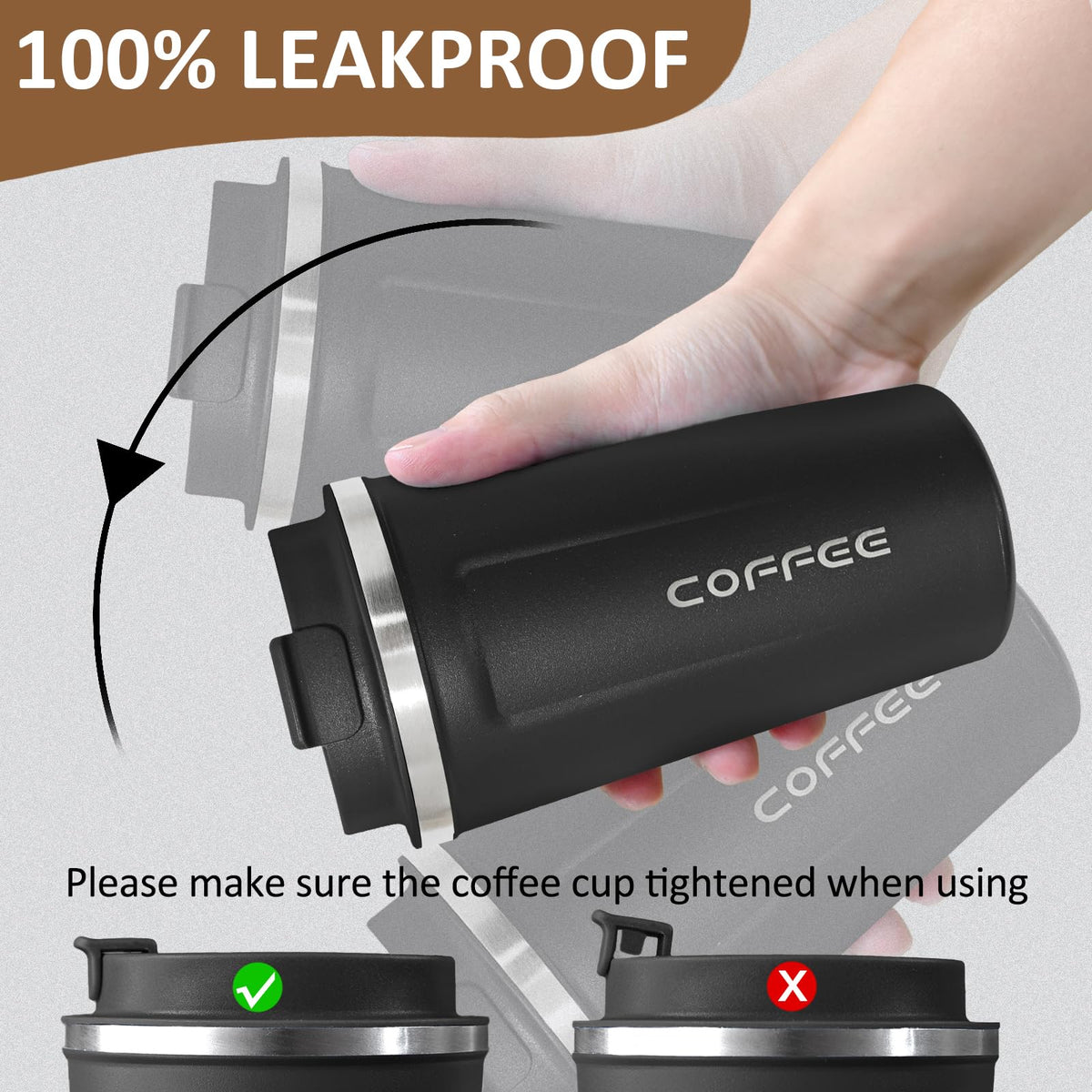 ATZNZIK air vent on lid enables smooth pouring