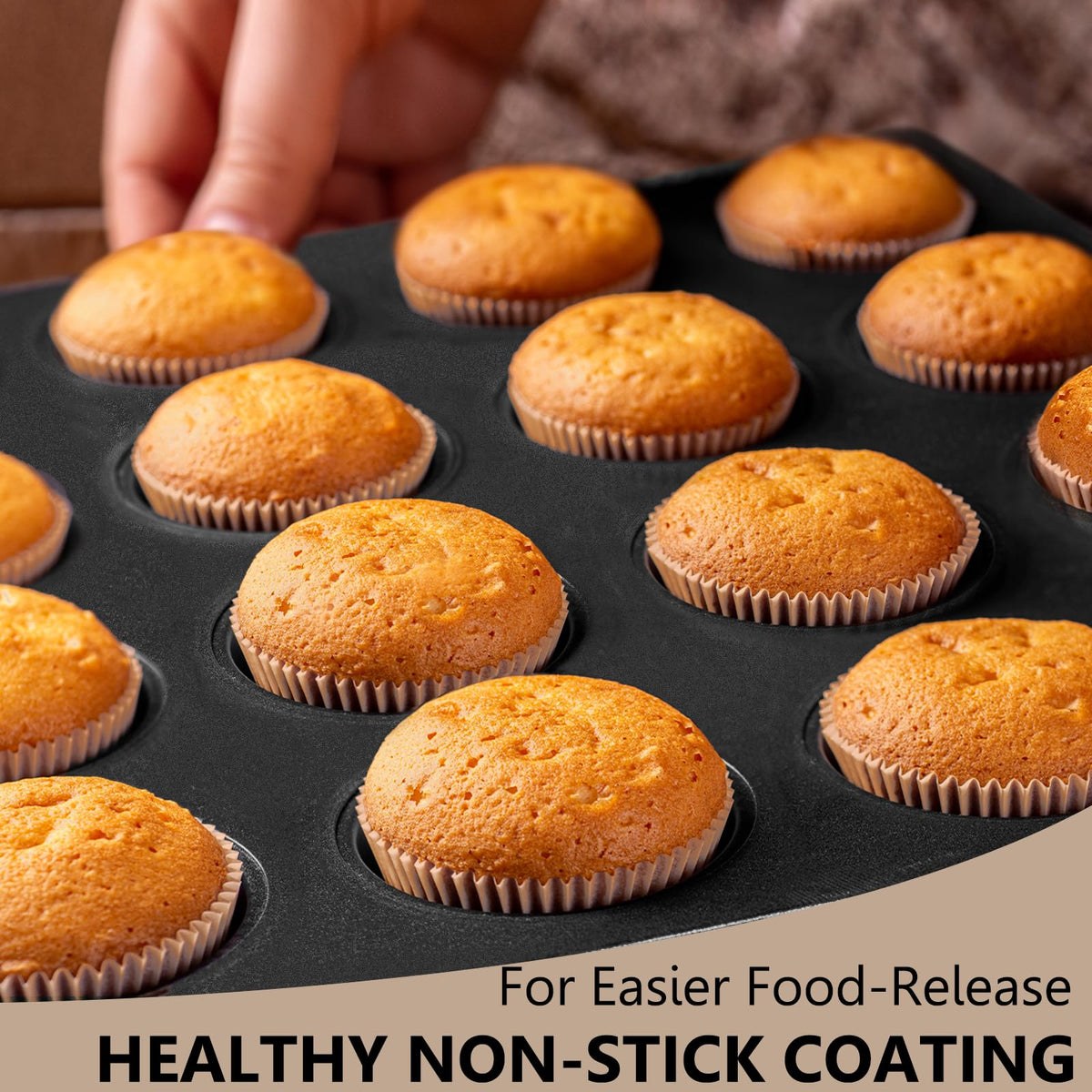 ATZNZIK carbon steel bakeware ensures even heat in ovens, microwaves, and freezers.
