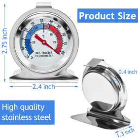 ATZNZIK dual-scale thermometer shows Celsius and Fahrenheit for precise readings.