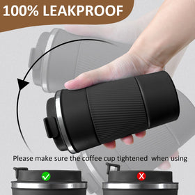 ATZNZIK leakproof lid prevents spills during travel.