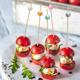 ATZNZIK wedding party toothpicks add elegant finishing touch to appetizers.