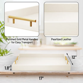 ATZYmolin top view of 17x12 wood tray showing large surface area