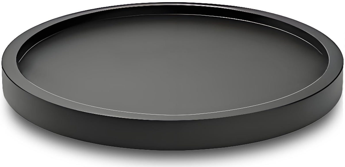AUAM bamboo lazy susan on table helps organize condiments for serving