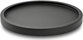 AUAM bamboo lazy susan on table helps organize condiments for serving