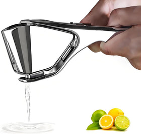 AUAM Heavy Duty Lemon Squeezer exterior in rugged stainless steel for lasting juicing